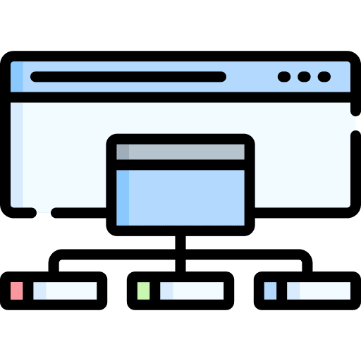 Sitemap browser sitemap web development icon