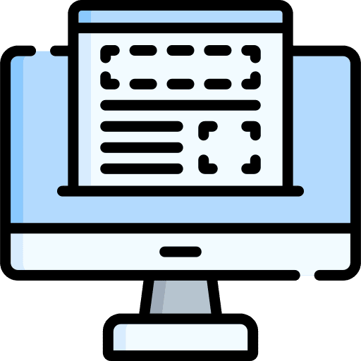 Template web layout computer icon