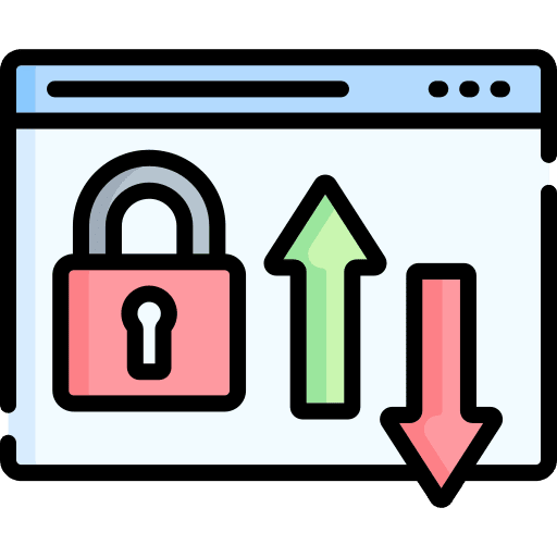 Encrypted data interface protect protection icon