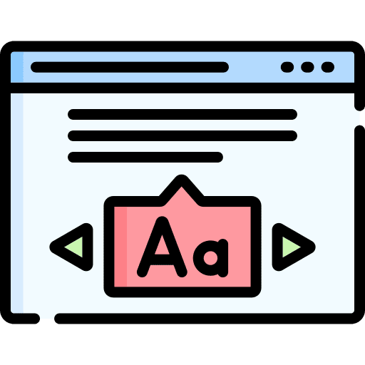 Font alphabet text edit browser icon