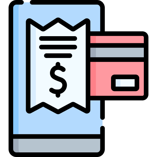 Online payment smartphone payment method credit card icon