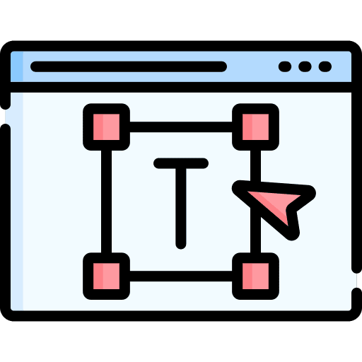 Text editor web programming web development seo and web icon