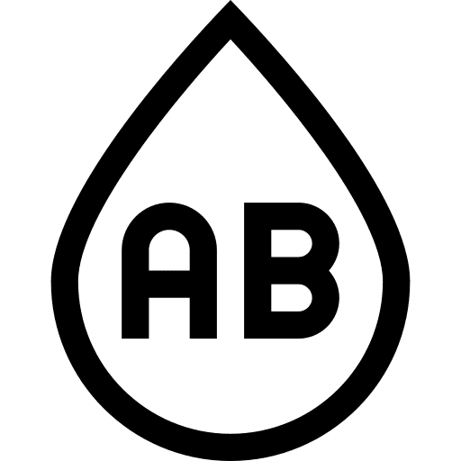 Blood type blood type ab blood type icon