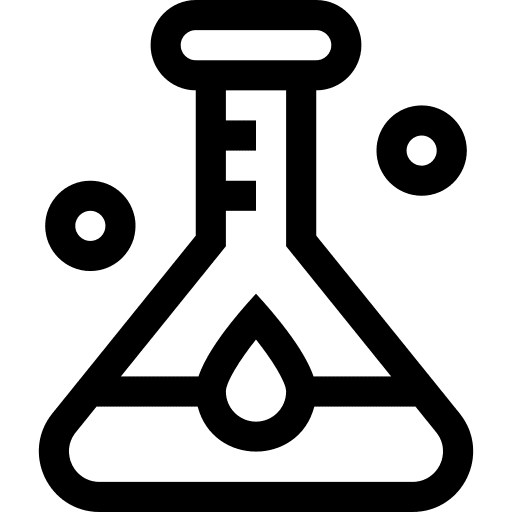 Flask blood analysis laboratory blood sample icon