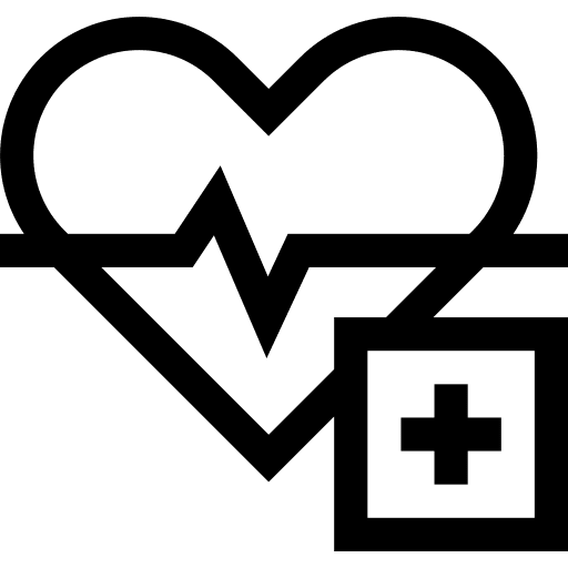 Heartbeat medical healthcare healthcare and medical icon