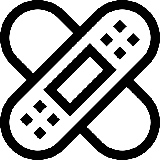 Plaster wound pharmacy band aid icon