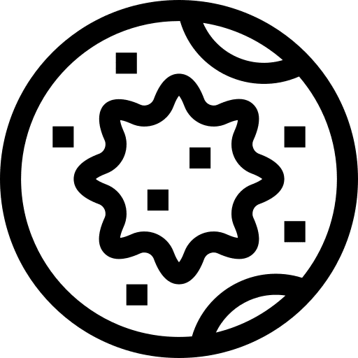 Platelet blood erythrocytes microscopic icon