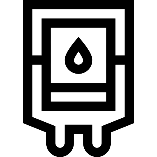 Blood bag iv bag infusion blood transfusion icon