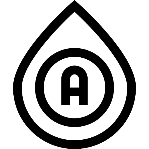 Blood type transfusion hospital type a icon