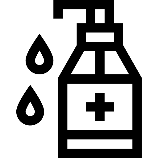 Disinfectant cleaning spray hygiene sterilization icon