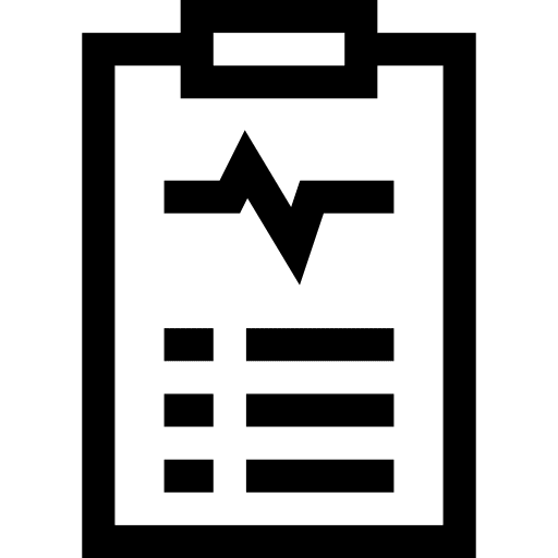 Health report medical record clinic clipboard icon