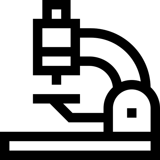 Microscope electronics observation science icon