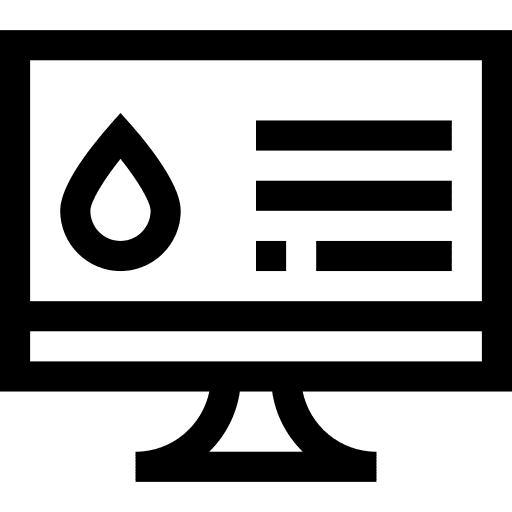 Monitor monitor medical info icon