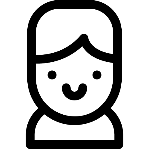 Boy kid blond avatar icon