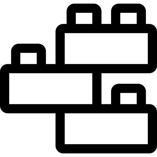 Brick game piece kid and baby icon