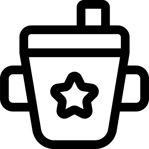 Feeder pacifier cup kid and baby icon