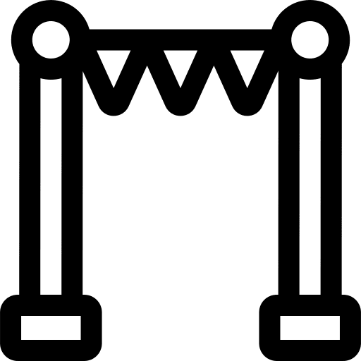 Playground garland amusement park kid icon