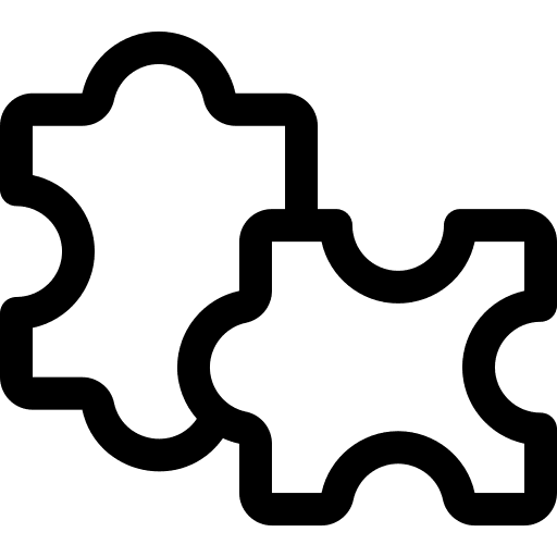 Puzzle jigsaw strategy hobbies and free time icon