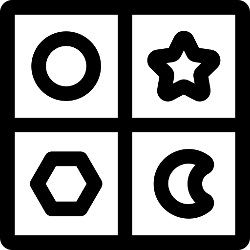 Shape children shape kid icon