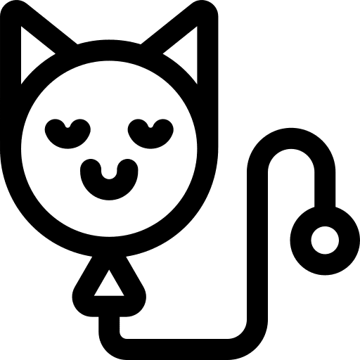 Balloon balloon cat ears smile icon