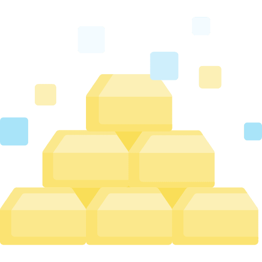 Gold ingots digital currency business business and finance icon