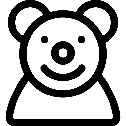 Teddy bear child fluffy teddy bear icon