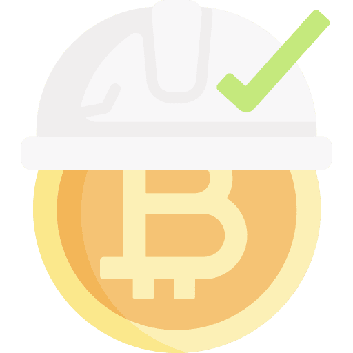 Proof of work cryptocurrency business business and finance icon