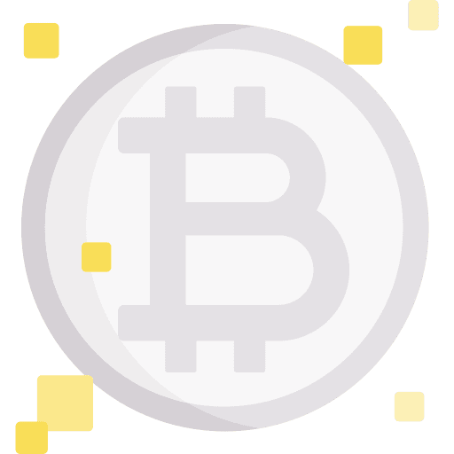 Bitcoin digital money business and finance coin icon