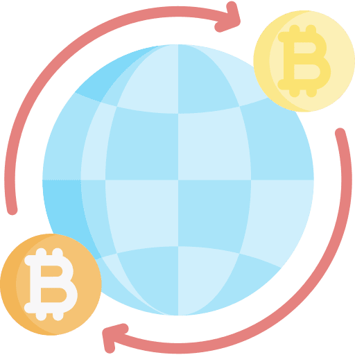 World grid business and finance world grid network icon