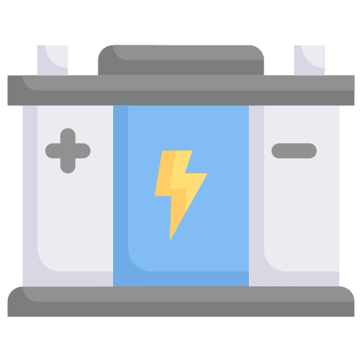 Accumulator transportation accumulator charging battery icon