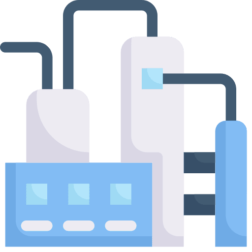 Refinery factory production refinery icon
