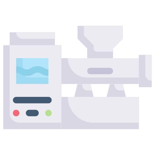 Mass production conveyor industry machinery icon