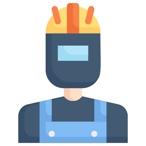 Welder job man welder icon