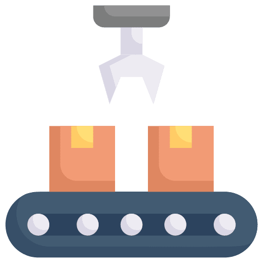 Robot arm manufacture robot arm industry icon
