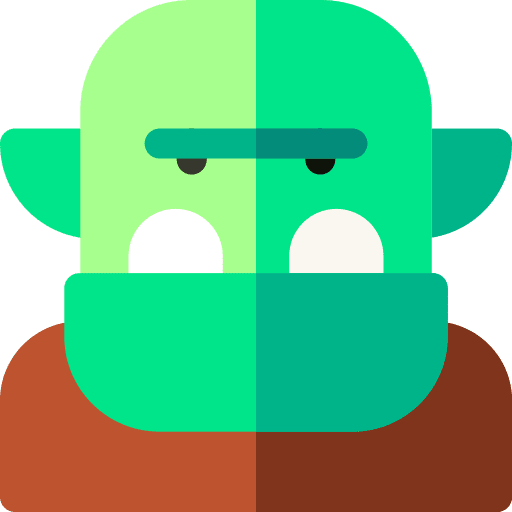 Orc monster costume orc icon