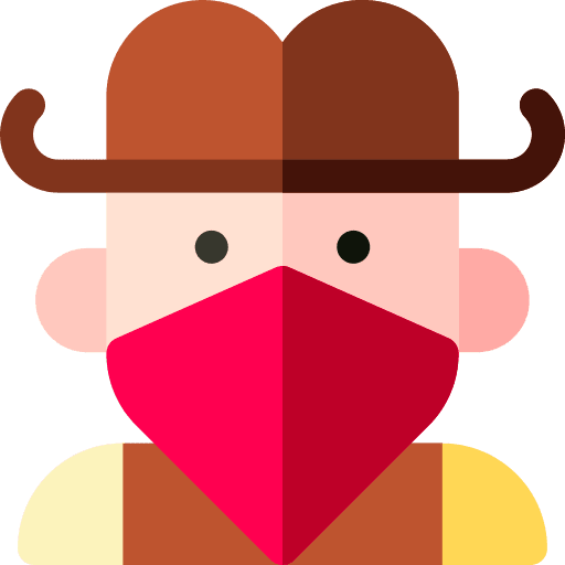 Cowboy western cultures character icon