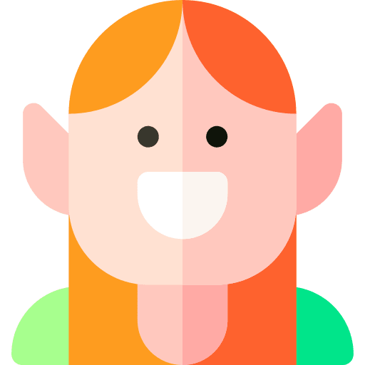 Elf woman elf fairy tale icon