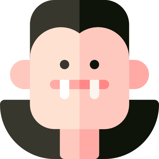 Vampire halloween spooky vampire icon