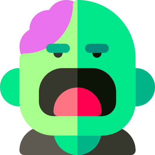 Zombie halloween user avatar icon