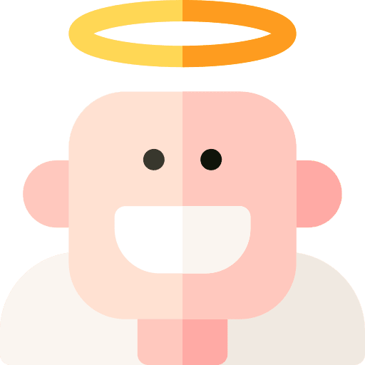 Angel angel fairy tale bald icon