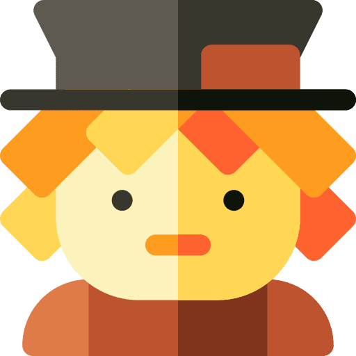 Scarecrow character costume spooky icon