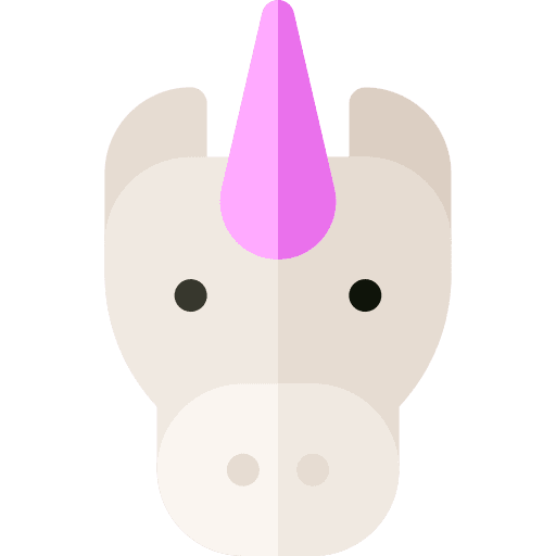 Unicorn folklore fairy tale fantasy icon
