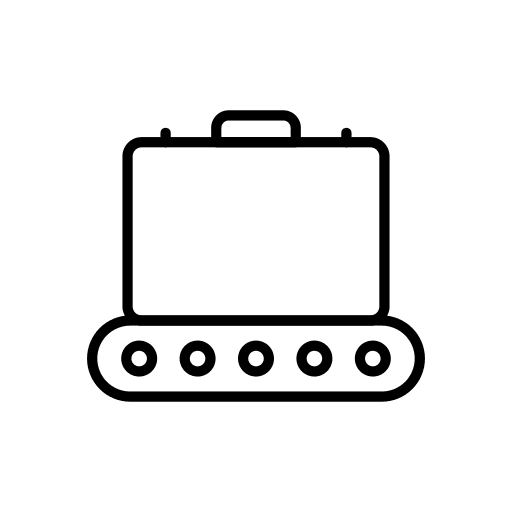 Conveyor belt conveyor belt bag traveling icon