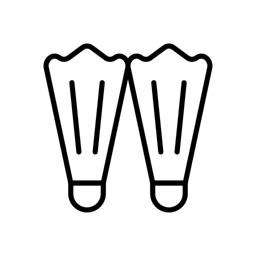 Fins fins flippers swim icon