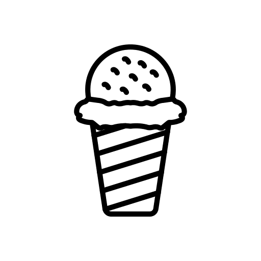 Ice cream food and restaurant ice cream dessert icon