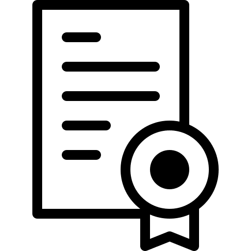 Certificate badge award certificate icon