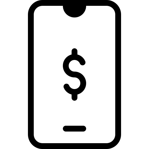 Mobile banking money transaction online transfer mobile banking icon