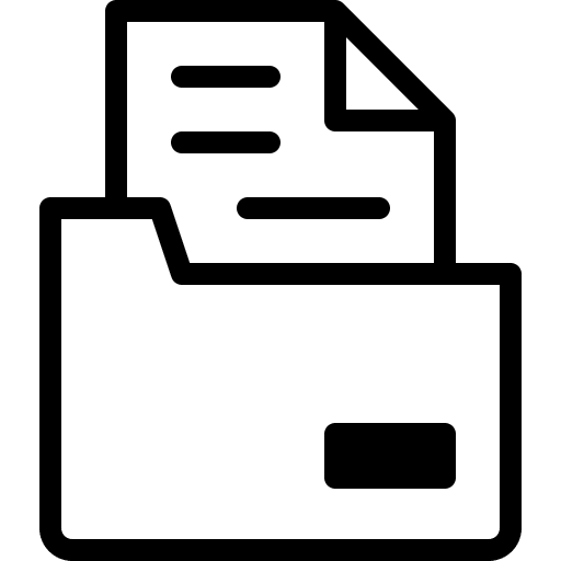 File archive files and folders document icon