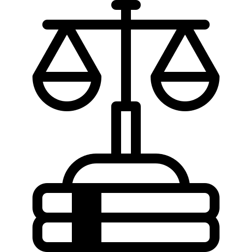Law law business and finance bid icon
