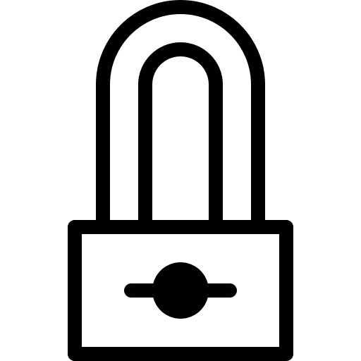Padlock ui secure locked icon